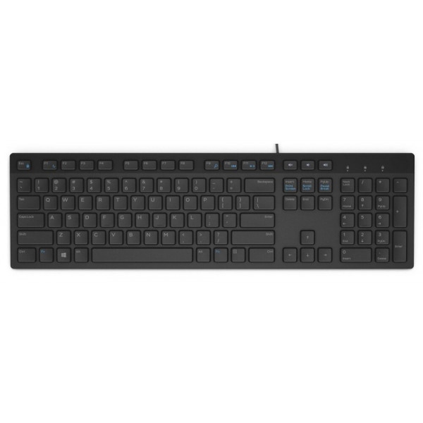 Клавіатура дротова Dell KB216 Ukrainian Qwerty Black (580-AHHE-08)