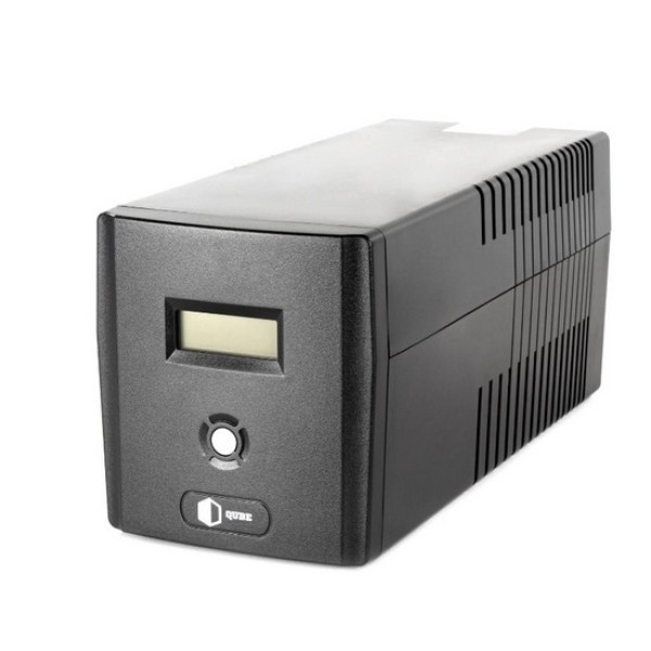 Джерело безперебійного живлення QUBE DG 1550, 1550VA/900W, LCD, 4 x Schuko, RJ-45, USB (QBDG1550)