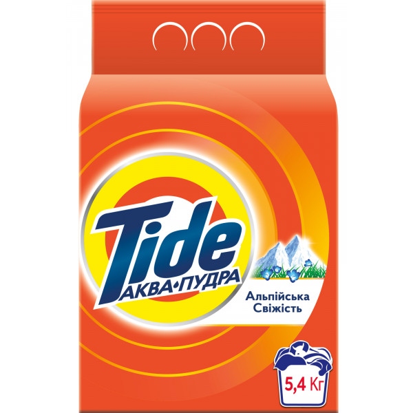 Пральний порошок Tide Аква-Пудра Альпійська Свіжість авт. 5,4кг