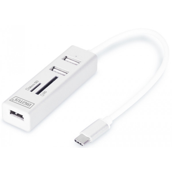 Хаб USB Digitus USB 2.0 Type-C OTG (DA-70243)