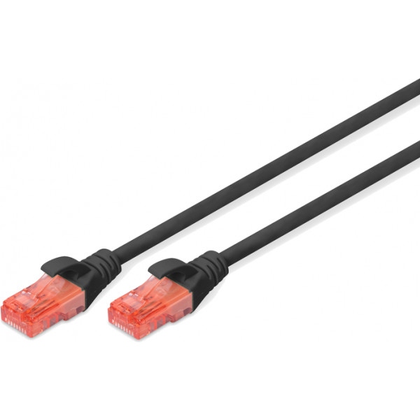 Кабель патч-корд Digitus CAT 6 UTP 1 м AWG 26/7 Cu LSZH Black (DK-1617-010/BL)