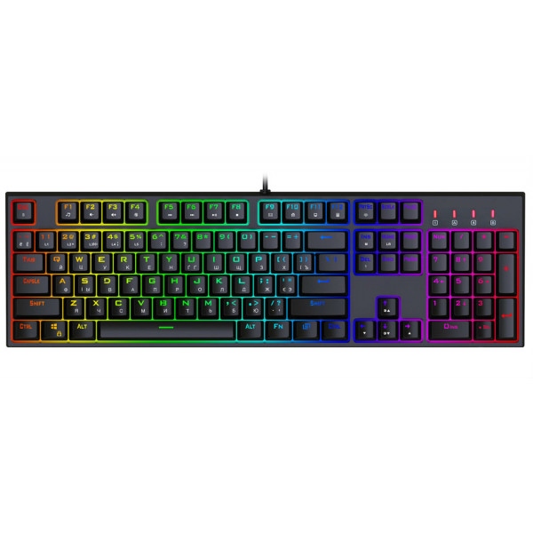 Клавіатура дротова ігрова 1stPlayer DK5.0 RGB Outemu Blue (DK5.0-BL) USB