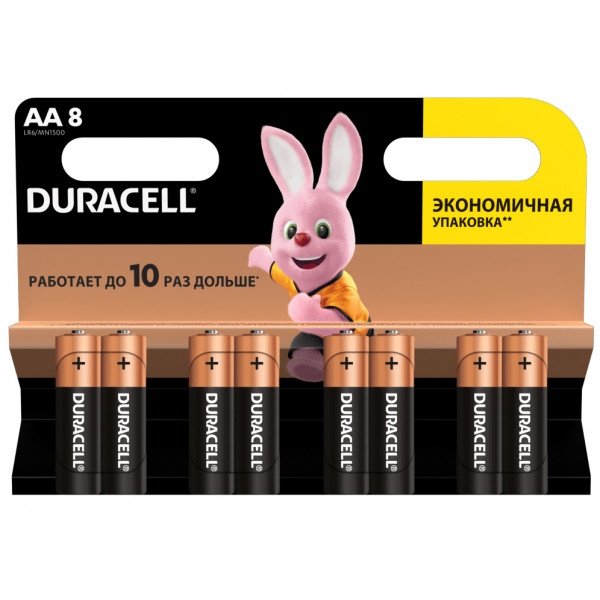 Батарейка тип AA Duracell MN1500 8шт (81267254)