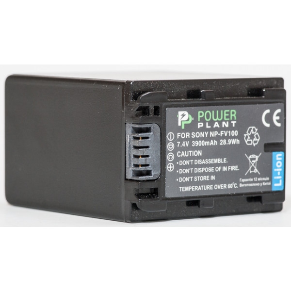 Акумулятор для фотокамери PowerPlant Sony NP-FV100 3900mAh (DV00DV1271)