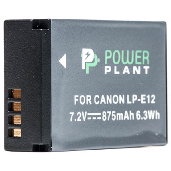 Акумулятор для фотокамери PowerPlant Canon LP-E12 875mAh (DV00DV1311)