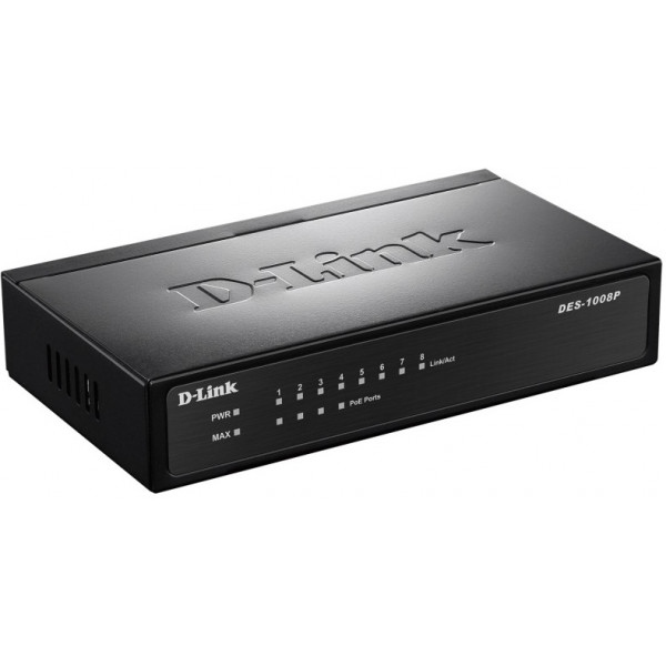Комутатор локальної мережі (Switch) D-Link DES-1008P