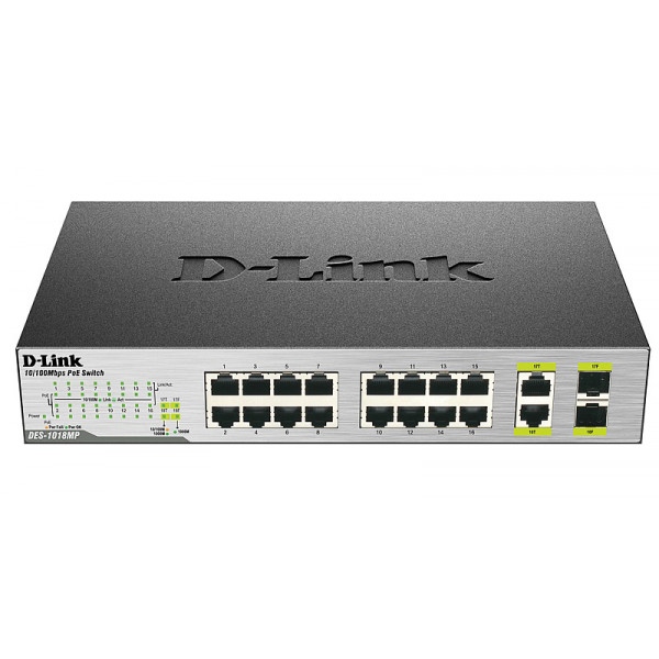 Коммутатор локальної мережі (Switch) D-Link DES-1018MPV2