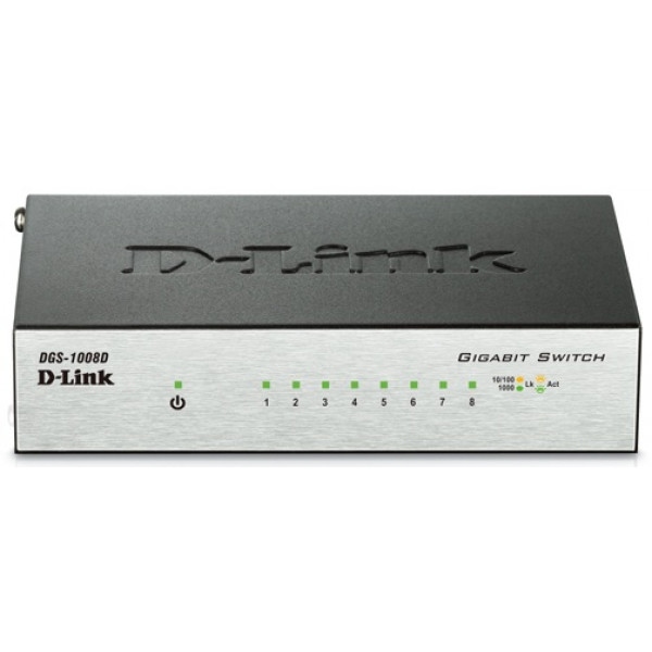 Комутатор локальної мережі (Switch) D-Link DGS-1008D