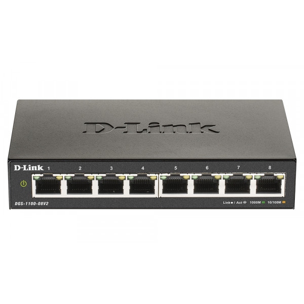 Коммутатор локальної мережі (Switch) D-Link DGS-1100-08V2