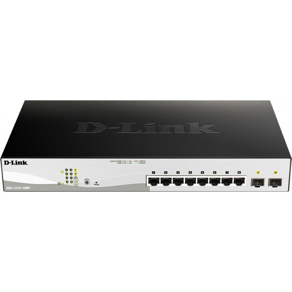 Коммутатор локальної мережі (Switch) D-Link DGS-1210-10MP