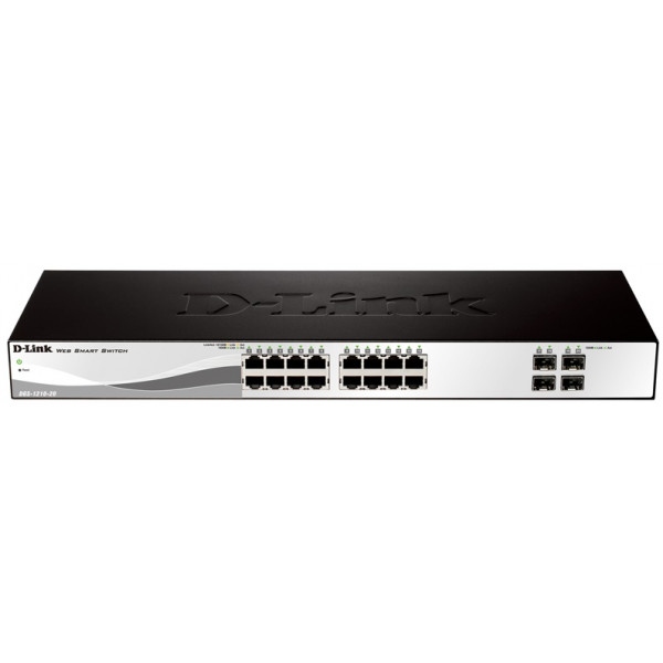 Комутатор локальної мережі (Switch) D-Link DGS-1210-20