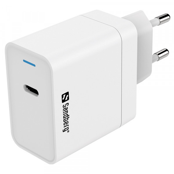 Мережевий зарядний пристрій Sandberg USB-C PD 65W 
White (441-48)