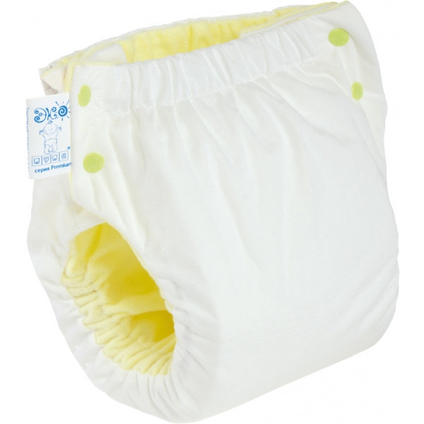Підгузок багаторазовий ЭКО ПУПС Easy Size Premium 5-9 (50-74), с вкладышем Abso Maxi (Белый) (ТПК2ВК4-2б)