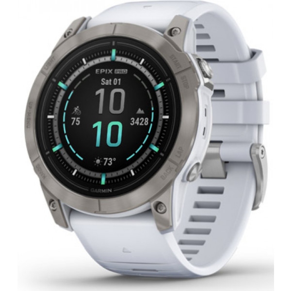 Смарт-годинник Garmin Epix Pro (g2) 51 Saph Ti Whitestone (010-02804-11)