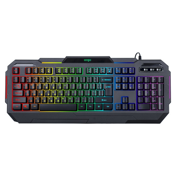 Клавіатура дротова ігрова Ergo KB-680 Keyboard ENG/RUS/UKR Black