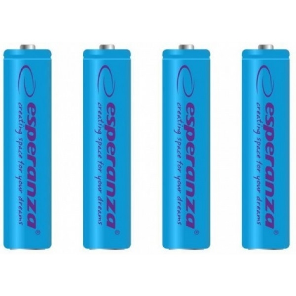 Акумулятор тип AAA Esperanza Ni-MH AAA 1000 mAh 4шт Blue (EZA102B)