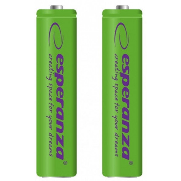 Акумулятор тип AAA Esperanza Ni-MH AAA 1000 mAh 2шт Green (EZA101G)