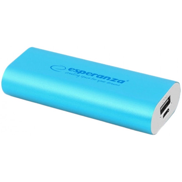 Батарея мобільна Esperanza 4400 mAh Blue (EMP105B)