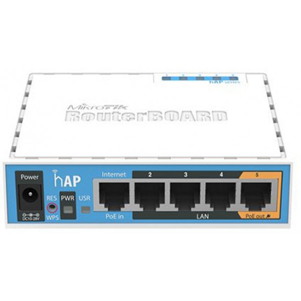 Маршрутизатор інтернет WiFi4 MikroTik hAP RB951Ui-2ND