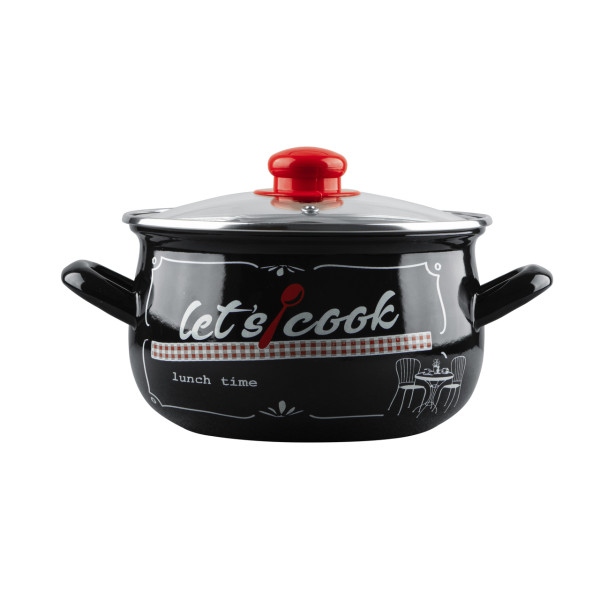 Каструля Gusto Lets Cook Black 18 см 3.1 л (GT-T-118-LCB)