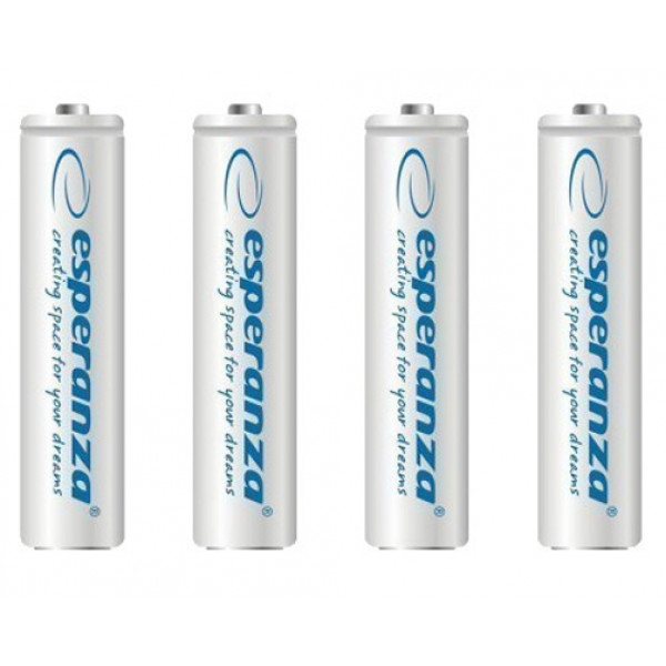 Акумулятор тип AAA Esperanza Ni-MH AAA 1000 mAh 4 шт. White (EZA102W)