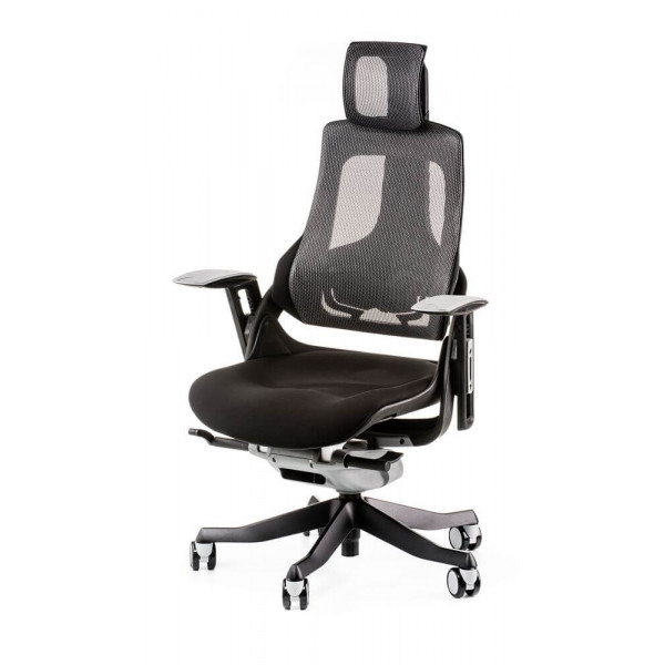 Крісло офісне Special4You Wau Black Fabric Charcoal Network (E0789)