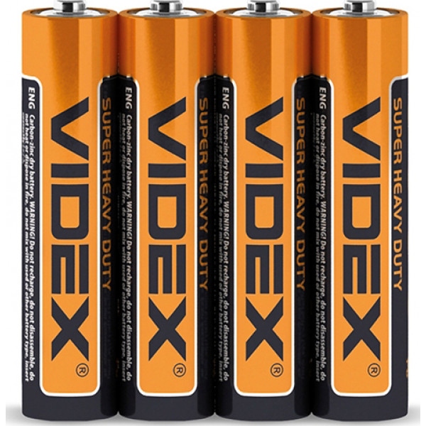 Батарейка тип AAA Videx R03P/AAA Blister 4 шт. (21159)