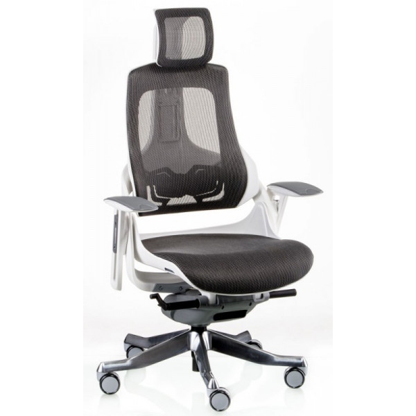 Крісло офісне Special4You Wau Charcoal Network White (E5319)