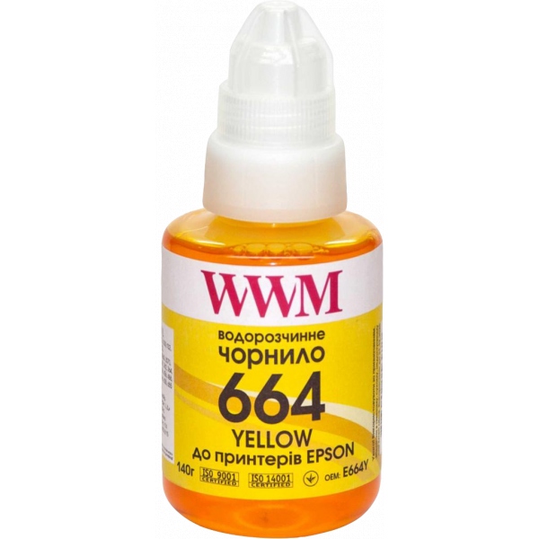 Чорнило WWM Epson L110/L210/L300 140г Yellow (E664Y)
