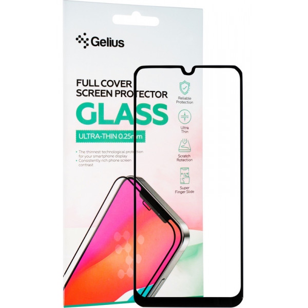 Захисне скло для смартфону Gelius Full Cover Ultra-Thin 0.25mm for Samsung A225 (A22)/M325 (M32) Black (89792)