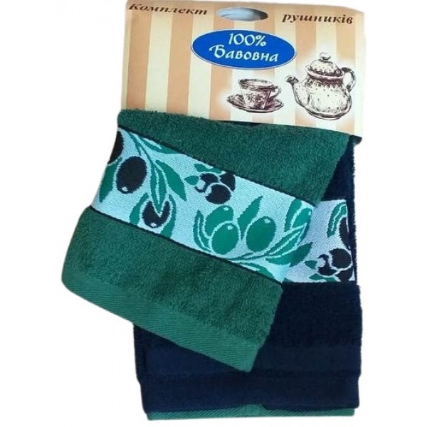 Набір рушників GM Textile Оливка махра 2шт. 30х50