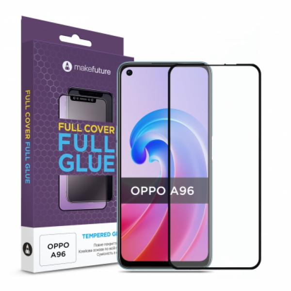 Захисне скло для смартфону MakeFuture Full Cover Oppo A96 (MGF-OPA96)