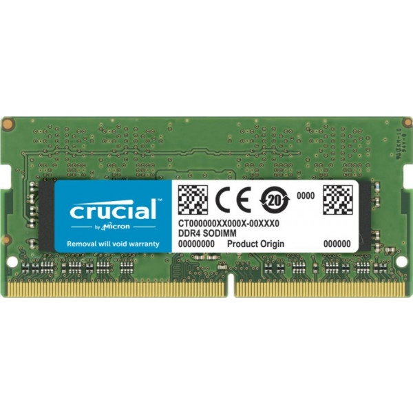 Память DDR Crucial Micron DDR4 32GB 3200 MHz Sodimm Single (CT32G4SFD832A)