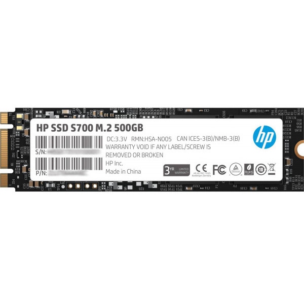 SSD-накопичувач внутрішній HP 500GB S700 M.2 2280 SATA III 3D NAND (2LU80A)