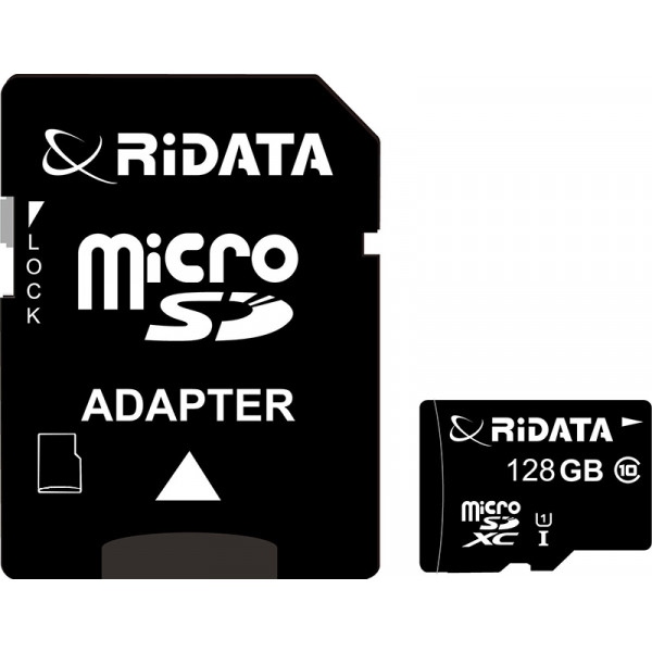 Карта пам'яті RiDATA microSDXC 128GB Class 10 UHS-I + SD адаптер (FF967403)