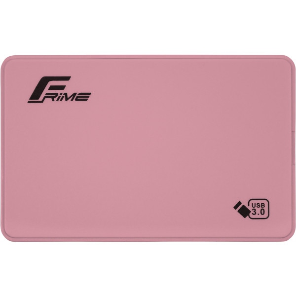 Зовнішній карман Frime 2.5" SATA HDD/SSD Plastic USB 3.0 Pink (FHE12.25U30)