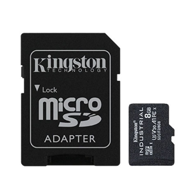 Карта пам'яті Kingston 8GB microSDHC Industrial C10 A1 pSLC  Card Single Pack w/o Adapter (SDCIT2/8GBSP)