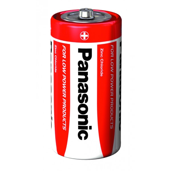 Батарейка тип C (LR-14) Panasonic RED ZINK R14 BLI 2 ZINK-CARBON