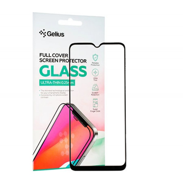Захисне скло для смартфону Gelius Full Cover Ultra-Thin 0.25mm for Samsung A025 (A02s) Black (91067)