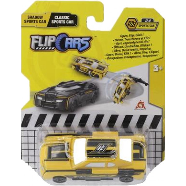 Машинка-трансформер Flip Cars Чорний спорткар і Класичний спорткар (EU463875B-04)