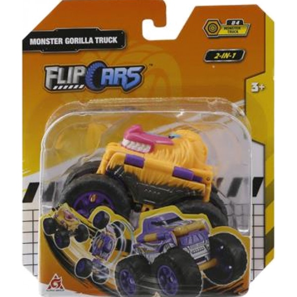 Машинка-трансформер Flip Cars 2 в 1 Монстр-трак Горила (EU463875A-04)