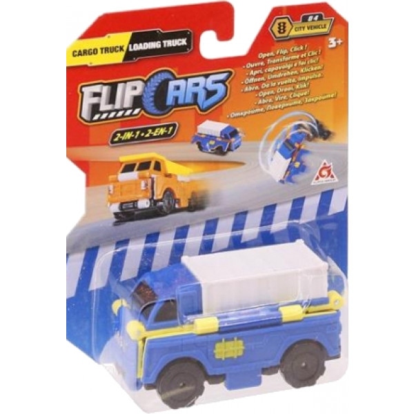 Машинка-трансформер Flip Cars 2 в 1 Вантажівка і Навантажувач (EU463875-12)
