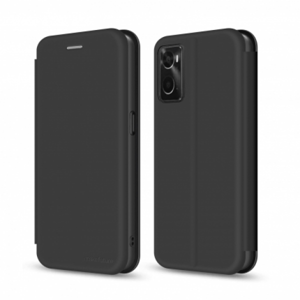 Чохол для смартфона MakeFuture Flip Soft-Touch PU Oppo A76 Black (MCP-OPA76BK)