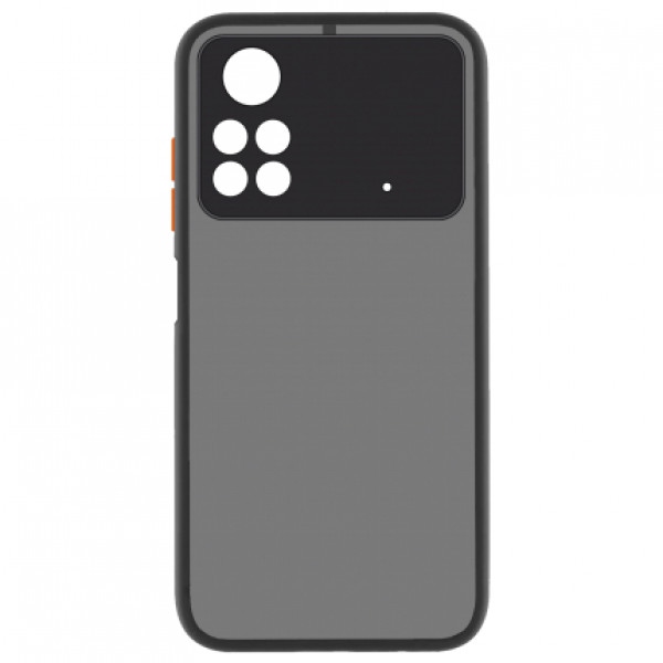 Чохол для смартфону MakeFuture Frame Matte PC+TPU Xiaomi Poco M4 Pro 4G Black (MCMF-XPM4P4GBK)