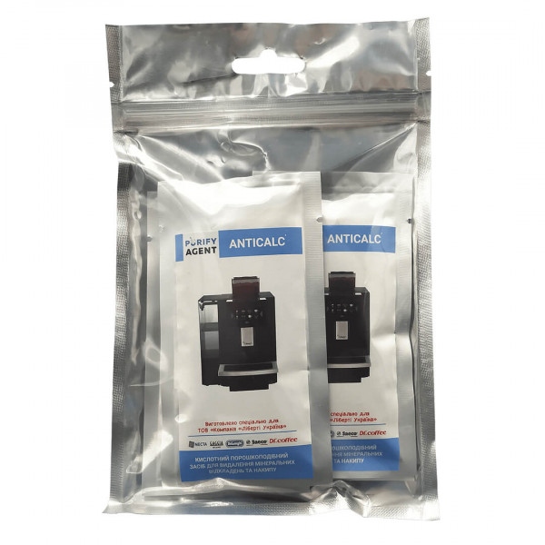 Засіб для чищення кавомашини Purify Agent Anticalc 150 г (5 шт / 30 г) (4820093485296)