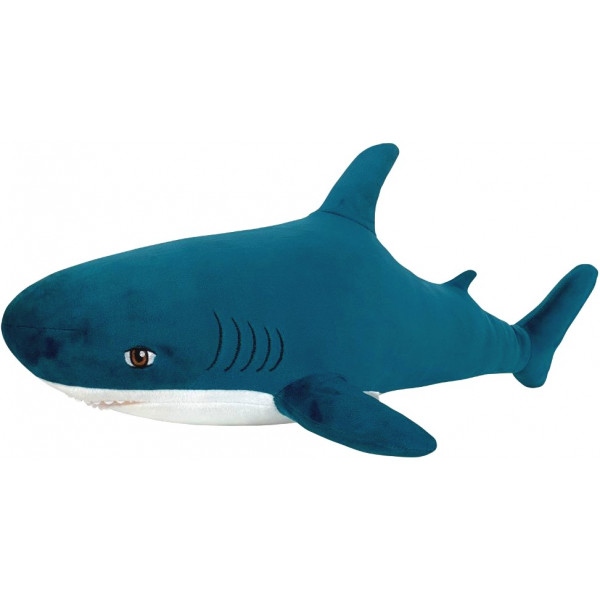 М'яка іграшка тварина WP Merchandise Shark turquoise 50 см (4820202320890)
