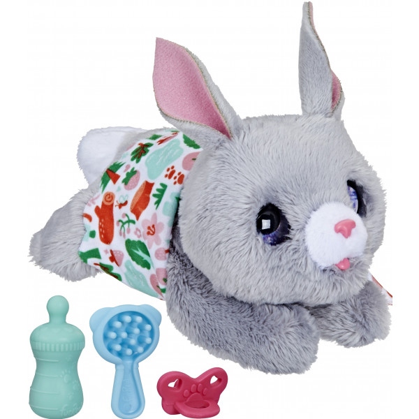Інтерактивна іграшка м'яка Hasbro FurReal Friends Немовля Зайчик (F3506_F4084 FRR NEWBORNS BUNNY)