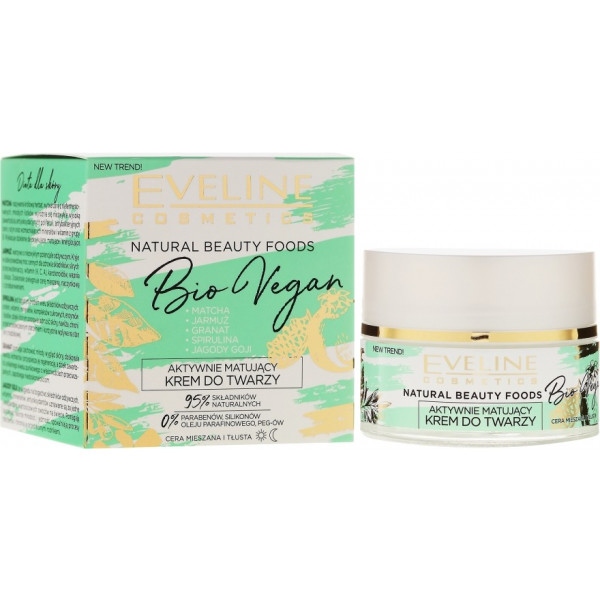 Крем для обличчя EVELINE Bio Vegan матирующий день/ніч 50 мл (5901761986891)