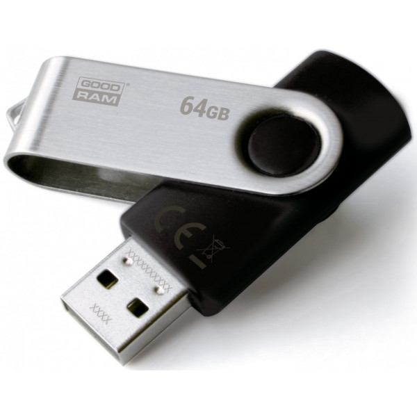 Флеш USB Goodram UTS2 Twister 64GB USB 2.0 Black (UTS2-0640K0R11)