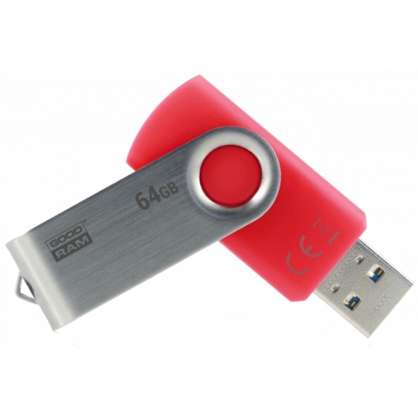 Флеш USB Goodram UTS3 Twister 64GB USB 3.0 Red (UTS3-0640R0R11)